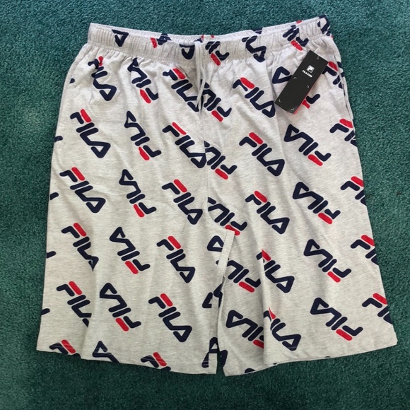fila Other - Fila Sz2XL Big&Tall Grey Logo Printed Shorts NWT